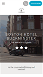 Mobile Screenshot of bostonhotelbuckminster.com